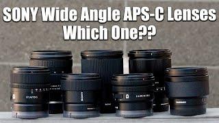 Which Sony Wide APS-C Lens - with the ZV-E10 a6000 a6100 a6300 a6400 a6500 a6600