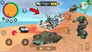 Vegas Crime Simulator 2 - Transformer Robot Tank Destroy Modern Civilization Ship - Gameplay HD