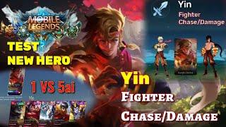 NEW HERO YIN MOBILE LEGENDS ADVANCE SERVER UPDATE ‼ 1 VS 5ai CUSTOM CLASIC 100 KILL MINES7