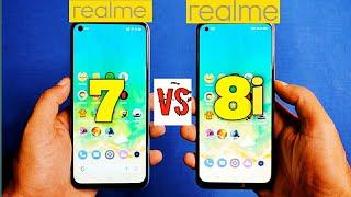 Realme 8i Vs Realme 7 Speed Test & Camera Comparison  Realme 7 vs Realme 8i 