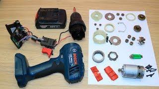 Bosch GSR Lithium-Ion Cordless Drill Driver Opening Repair and Look Inside