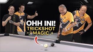 SATU TIM BARENG SHANE VAN BOENING LAWAN BAIM WONG DAN EFREN REYES ? DUA LEGEND ADU TRICKSHOT 