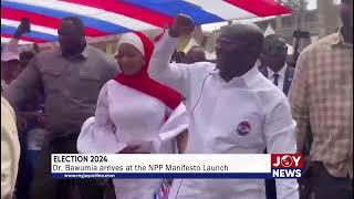 Election 2024 Dr. Bawumia arrives at the NPP Manifesto Launch.