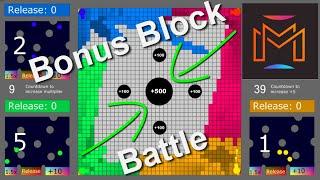 Bonus Block Battle Episode 13 - Territory War Algodoo Marble Race