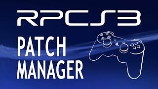 NEW RPCS3 Game Patches Manager Setup