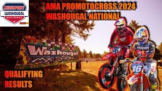 AMA Pro Motocross 2024 Washougal National  QUALIFYING RESULTS