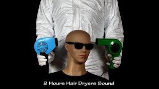 Two Hair Dryers Sound 52  Visual ASMR  9 Hours White Noise to Sleep and Relax