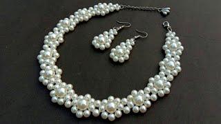 Making Of Simple Pearl Necklace Designer Necklace Useful & Easy