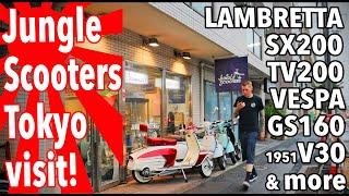 Visit to Jungle Scooters JAPAN Lambretta SX200 TV200 Vespa GS galore and more