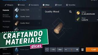 LINEAGE 2M - COMO CRAFTAR MATERIAIS BÁSICOS E ONDE DROPAR #lineage2m
