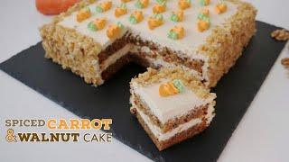 Spiced Carrot and Walnut Cake Recipe  Just Cook