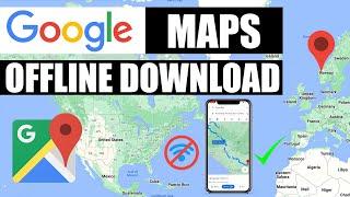 How to Download Google Maps Offline on iPhone 2023  Use Google Maps with NO INTERNET