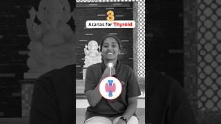 How To Manage Thyroid Symptoms  3 Simple Asanas for Thyroid #yoga #thyroid #fitness #shorts