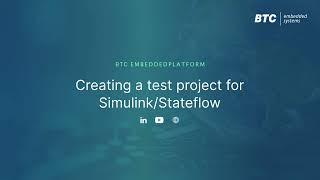 Creating a test project for SimulinkStateflow