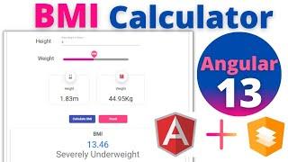 BMI Calculator in Angular 13 Using Angular Material