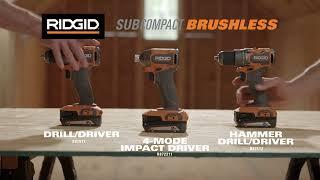 RIDGID Power Tools 18V SubCompact Brushless Tools – R87012 R872311 R87112