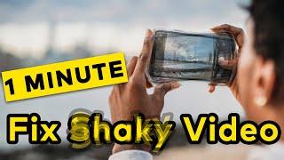 How to Remove Shaking from Videos IN 1 MINUTE Easy & Fast