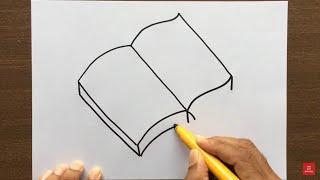 How to Draw an Open Book