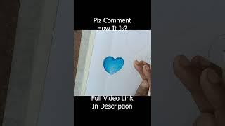 How draw colorful 3D heartseasy for beginners #3D #drawing #shorts #heartshape #valentine #loveart