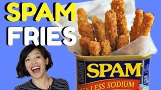 SPAM FRIES -- crispy breaded meat fries  You Made What?