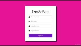 How to make SignUp Form using PHP MySQL  Xampp