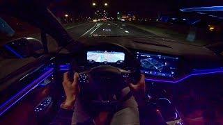 2019 VW Touareg R Line AMBIENT LIGHTING Night Drive POV by AutoTopNL