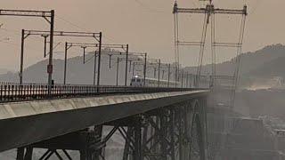 2nd Trial Run में पहले से तेज गति से Worlds Highest Railway Bridge से गुजरी Train