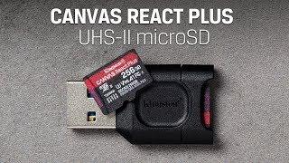 Canvas React Plus microSD карта класса 10 — UHS-II U3 V90 A1