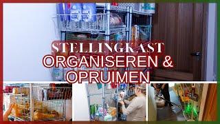 Stellingkast opnieuw organiseren & opruimen  Nesteldrang  Organise with me  Gwenn&Clean