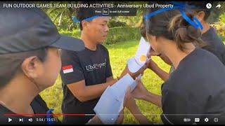 FUN OUTDOOR IDEAS GAMES TEAM BUILDING ACTIVITIES - Anniversary Ubud Property