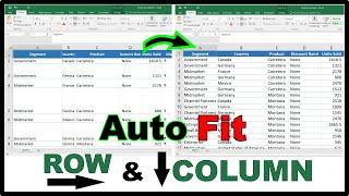 Auto Fit  ROW & COLUMN IN EXCEL  4 Ways  Detail Beginners Tutorial  IN HINDI