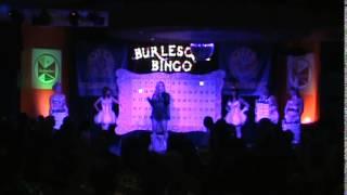 Audrey Deluxe explains her Burlesque Bingo Game & Show Sun. Night VLV17