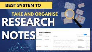How to take notes and organize your research paper - tutorial