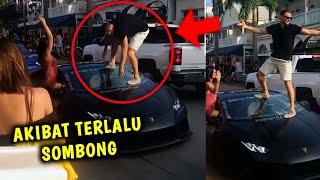 Karma instan  Niat Pamer Lamborgini Kaca Ratusan Juta Pecah Karna Di injak