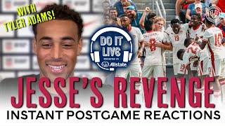 USMNT vs. CANADA INSTANT REACTIONS w TYLER ADAMS  Do It Live