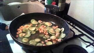 pappardelle zucchine e gamberetti