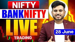 Live Trading  Nifty Prediction Live  Banknifty  Live Option Trading Today 28 June