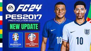 PES 2017  New Update V2.1 For Patch FC 2024 V2 All Competitions - Download & Install