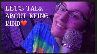 ASMR Let’s Talk About Being Kind with face brushing tracing scratching etc