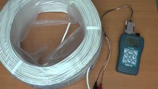 Измерение коэффициента укорочения кабеля прибором РЕЙС-50