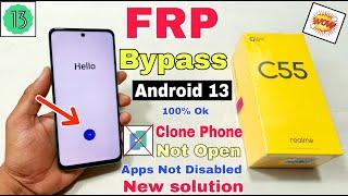 Realme C55 RMX3710 FRP Unlock Without Pc  Clone Not Open  Realme C55 Gmail id Bypass Android 13