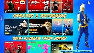 NEW UPDATED & RETURNING Item Shop SkinsBlack Cat Meowtooth Marvel Axe of Champions FNCS & More