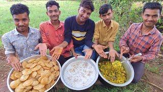 Doodh Pak  Suki Bhaji  Soft Puri  Village Style Recipe  Village Rasoi