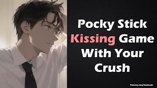 Pocky Stick Kissing Game With Your Crush Making Out Boyfriend ASMR