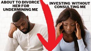 ABOUT TO END MY MARRIAGE BECAUSE  OF FINANCE ISSUES