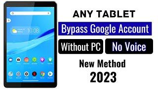 New Method 2023-How To Bypass Google Account Any Tablet Android 101112  Without Pc