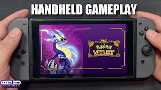 Pokemon Violet Scarlet on Nintendo Switch Handheld Gameplay LITE  Look at the Performance