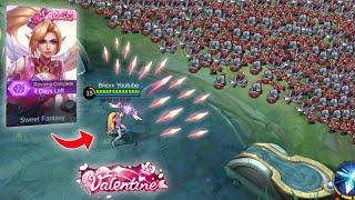 Revamped Valentine Miya 500% attack speed vs 1000 minions
