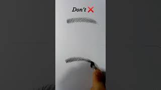 Correct eyebrow drawing