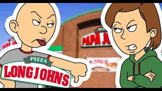 Classic Caillou Misbehaves At Long Johns PizzaGrounded
